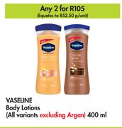 Vaseline Body Lotions (All Variants)-For 2 x 400ml