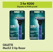 Gillette Mach 3 2-Up Razor-For 2