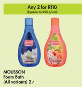 Mousson Foam Bath (All Variants)-For 2 x 2L