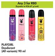 Playgirl Deodorant (All Variants)-For 3 x 90ml