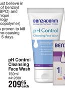 Benzaderm pH Control Cleansing Face Wash-150ml