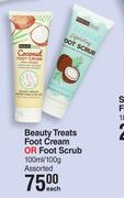 Beauty Treats Foot Cream Or Foot Scrub-100ml/100g