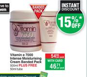 Vitamin E 7000 Intense Moisturising Cream Banded Pack 500ml Plus Free 50ml Tube-Per Pack