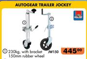 Autogear 230Kg Trailer Jockey With Bracket & 150mm Rubber Wheel JW150