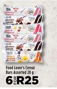 Food Lover's Cereal Bars Assorted-For 6 x 28g