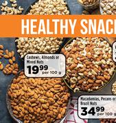 Cashews, Almonds Or Mixed Nuts-Per 100g