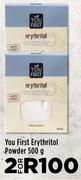 You First Erythritol Powder-For 2 x 500g