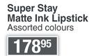 Maybelline Super Stay Matte Ink Lipstick Assorted Colours  