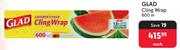 Glad Cling Wrap-600m Each