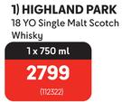 Highland Park 18 Yo Single Malt Scotch Whisky-750ml