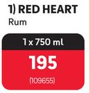 Red Heart Rum-750ml