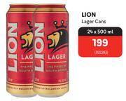 Lion Lager Cans-24 x 500ml
