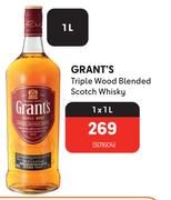 Grant's Triple Wood Blended Scotch Whisky-1L