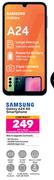 Samsung Galaxy A24 4G Smartphone-On 1.2GB Red Top Up Core More Data