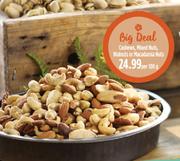 Cashews, Mixed Nuts, Walnuts Or Macadamia Nuts-Per 100g