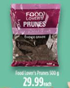 Food Lover's Prunes-500g Each