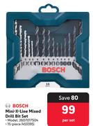 Bosch Mini X Line Mixed Drill Bit Set-Per Set