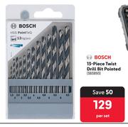 Bosch 13 Piece Twist Drill Bit Pointed