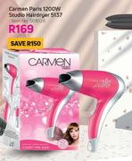 Carmen Paris 1200W Studio Hairdryer 5137