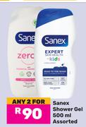 Sanex Shower Gel Assorted-For Any 2 x 500ml
