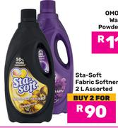 Sta-Soft Fabric Softner Assorted-For 2 x 2Ltr