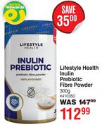 Lifestyle Health Inulin Prebiotic Fibre Powder-300g
