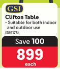 GSI Clifton Table-Each