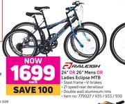 Raleigh 24" Or 26" Mens Or Ladies Eclipse MTB