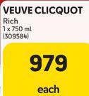 Veuve Clicquot Rich-750ml Each