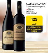 Allesverloren Cabernet Sauvignon Or Shiraz-6 x 750ml