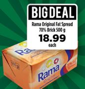 Rama Original Fat Spread 70% Brick-500g Each