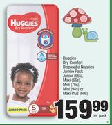 Huggies Dry Comfort Disposable Nappies Jumbo Pack-Per Pack