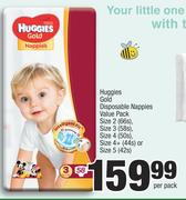 Huggies Gold Disposable Nappies Value Pack-Per Pack
