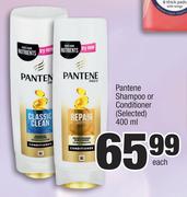 Pantene Shampoo Or Conditioner (Selected)-400ml Each  