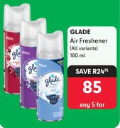Glade Air Freshener-For Any 5 x 180ml