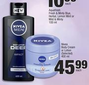 Nivea Body Cream Or Lotion (Selected)-400ml Each
