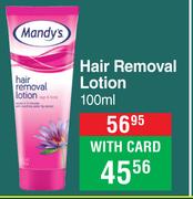 Mandy's Hair Removal Lotion-100ml