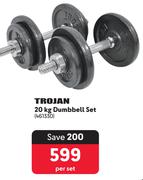 Trojan 20Kg Dumbbell Set-Per Set