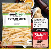 Surefresh Frozen Chips-4 x 2.5Kg Each