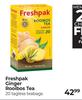 Freshpak Ginger Rooibos Tea 20 Tagless Teabags