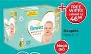 Pampers Premium Care Nappies Mega Box Sizes 3-5-Per Pack