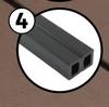 Naterial Composite Joist Black 240 x 5 x 3cm 81503439