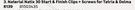 Naterial Natix 30 Start & Finish Clips + Screws For Tatria & Dolma 81503435