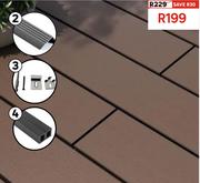 Naterial Dolma Composite Deck Board Chocolate 240 x 14.5 x 2.1cm 81503426