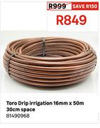 Toro Drip Irrigation 16mm x 50m 30cm Space 81490968