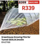 Geolia Greenhouse Growing Film For Tunnel 2m x 5m 81457168