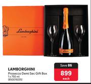 Lamborghini Prosecco Demi Sec Gift Box-750ml Each