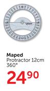 Maped Protractor 12cm 360°