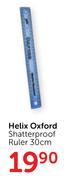 Helix Oxford Shatterproof Ruler 30cm