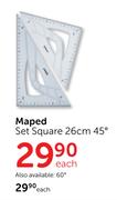 Maped Set Square 26cm 60°-Each